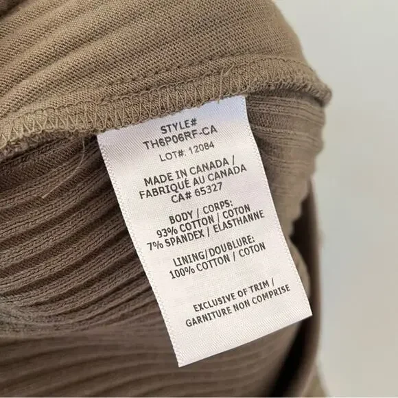 The Range Vital Rib Ribbed Stretch Knit Jogger Pants Utility Olive Green - Picture 9 of 9